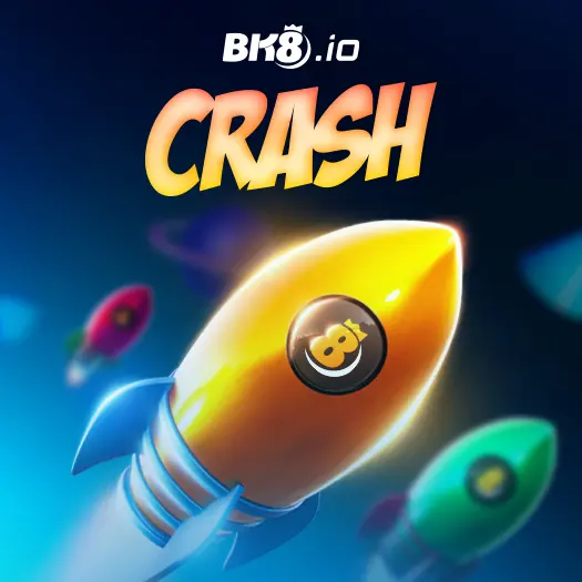 Crash game tile on the BK8.io crypto casino